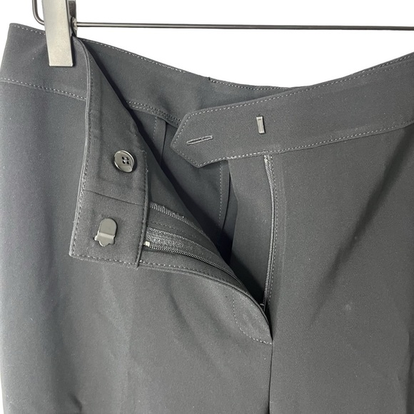 St John Crepe Marocain Straight Leg Diana Pant Black Size 14 - Picture 3 of 6